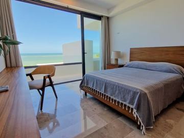 Departamento de lujo en primera fila con vista al mar en Telchac Puerto, Mérida