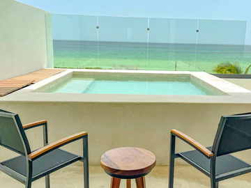 Departamento de lujo en primera fila con vista al mar en Telchac Puerto, Mérida