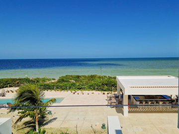 Departamento de lujo en primera fila con vista al mar en Telchac Puerto, Mérida
