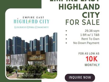 Rent to Own No Down Payment Condo in Pasig as low as 10K Monthly
