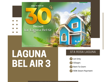 Lot in Sta Rosa Laguna 13K Monthly Near Nuvali, Paseo, Balibago , Slex & Tagaytay
