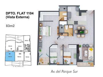 VENTA de DPTOS. en SAN BORJA - De  ESTRENO frente a parque