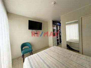 Departamento Con Terraza Y Dos Cómodas Habitaciones Cerca De Wong De Chacarilla En San Borja