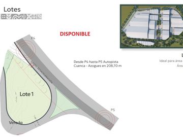 LOTES INDUSTRIALES DE VENTA EN COMPLEJO INDUSTRIAL CUENCA AZOGUES FULL OBRAS GUARDIA 24/7
