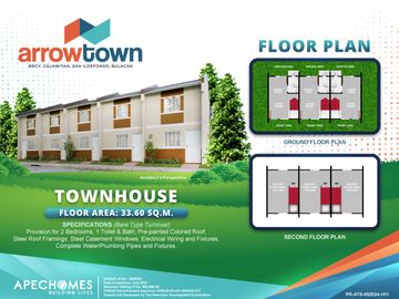 Socialized Townhouse For Sale in Brgy. Calawitan San Ildefonso Bulacan