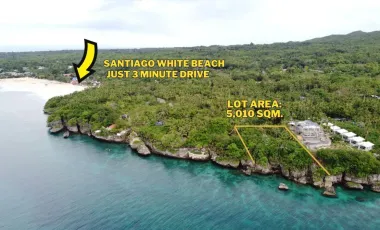Cliffside Beachfront Lot for Sale – Santiago, Camotes Island, Cebu, Philippines