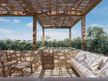 Luminoso Departamento en Venta en Tulum con Equipamiento Completo y Seguridad
