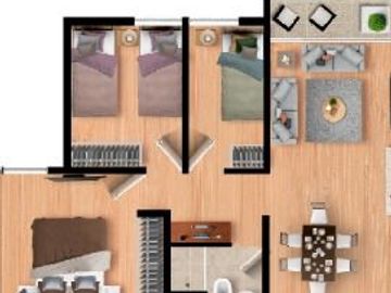DEPARTAMENTO EN VENTA – VILLANOVA 2, 3 DORMITORIOS, BALCÓN Y ÁREAS COMUNES