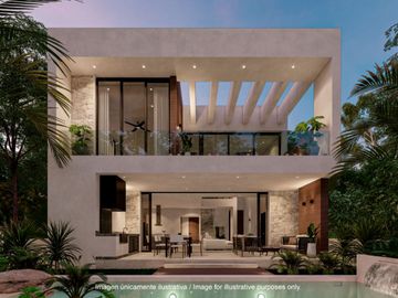 Villa en Venta en Tulum con Hermosa Piscina y Jardín
