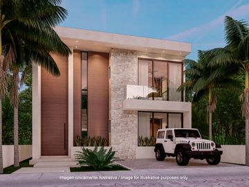 Villa en Venta en Tulum con Hermosa Piscina y Jardín