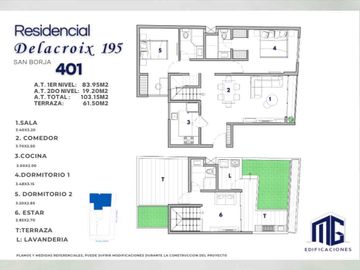 Pre Venta de Departamentos Flat y Duplex de 2 y 3 Dormitorios