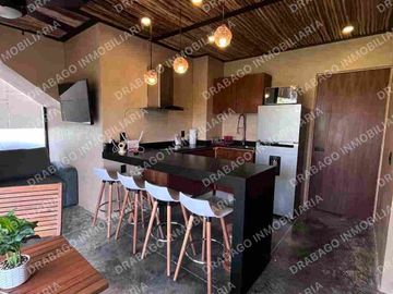 Loft en venta amueblado y equipado en región 15 con alberca