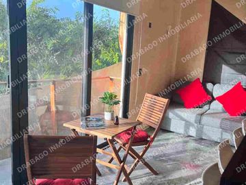 Loft en venta amueblado y equipado en región 15 con alberca