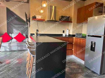 Loft en venta amueblado y equipado en región 15 con alberca