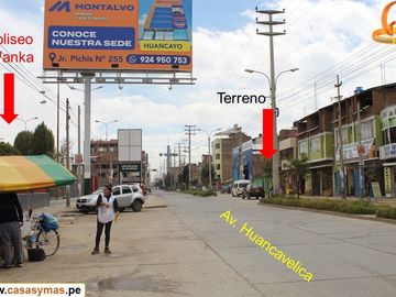 VENDO TERRENO COMERCIAL FRENTE AL COLISEO WANKA, HUANCAYO