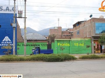 VENDO TERRENO COMERCIAL FRENTE AL COLISEO WANKA, HUANCAYO