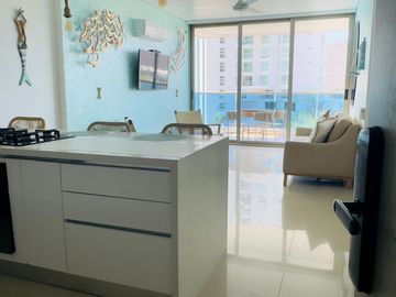 HERMOSO APARTAMENTO CON PERMISO DE RENTA VISTA AL MAR - SAMARIA