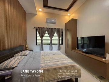 3 Bedrooms Fully-furnished Bungalow House for Sale in San Fernando Pampanga, Near SM Telabastagan