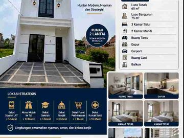 Rumah Komplek SHM 2 Lantai Dijakarta Timur