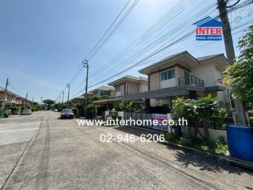 2-storey semi-detached house, 41.4 sq m., Tonmai Village, Don Mueang, Soi Thet Ratchan 11, Vibhavadi Road, Thet Ratchan Road, Don Mueang District, Ban