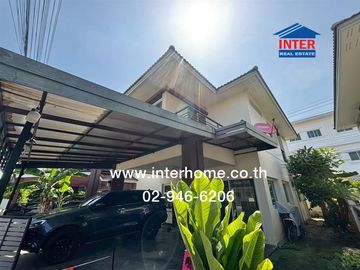 2-storey semi-detached house, 41.4 sq m., Tonmai Village, Don Mueang, Soi Thet Ratchan 11, Vibhavadi Road, Thet Ratchan Road, Don Mueang District, Ban