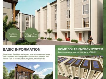 Preselling 4 Storey Townhouse 4Br 3T&B 2CG Project 8, Quezon City