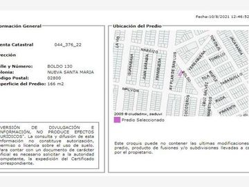 Oportunidad Casa en Calle Boldo #130, Col. Nueva Santa María, Alcaldía Azcapotzalco, recuperación bancaria.