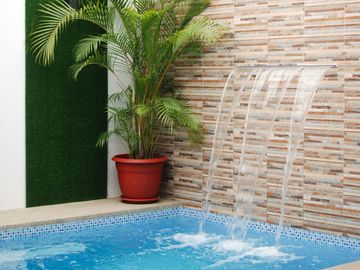Manglaralto, espectacular casa con piscina y 3 habitaciones