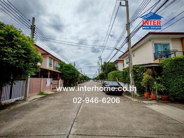 2-storey twin house, 37 sq.w., Temsiri Village, Chueamsamphan, Soi Chueamsamphan 11, near Mahanakorn University, Suwinthawong Road, Chueamsamphan Road
