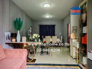 2-storey twin house, 37 sq.w., Temsiri Village, Chueamsamphan, Soi Chueamsamphan 11, near Mahanakorn University, Suwinthawong Road, Chueamsamphan Road