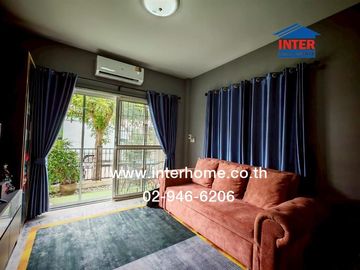 2-storey twin house, 37 sq.w., Temsiri Village, Chueamsamphan, Soi Chueamsamphan 11, near Mahanakorn University, Suwinthawong Road, Chueamsamphan Road