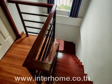 2-storey twin house, 37 sq.w., Temsiri Village, Chueamsamphan, Soi Chueamsamphan 11, near Mahanakorn University, Suwinthawong Road, Chueamsamphan Road