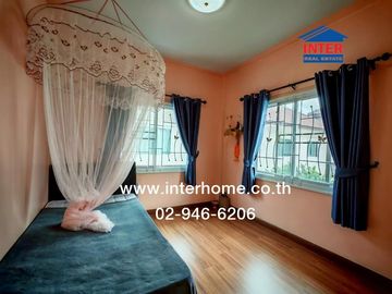 2-storey twin house, 37 sq.w., Temsiri Village, Chueamsamphan, Soi Chueamsamphan 11, near Mahanakorn University, Suwinthawong Road, Chueamsamphan Road