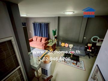 2-storey twin house, 37 sq.w., Temsiri Village, Chueamsamphan, Soi Chueamsamphan 11, near Mahanakorn University, Suwinthawong Road, Chueamsamphan Road