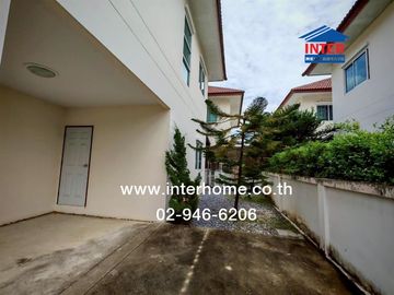 2-storey twin house, 37 sq.w., Temsiri Village, Chueamsamphan, Soi Chueamsamphan 11, near Mahanakorn University, Suwinthawong Road, Chueamsamphan Road
