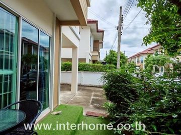 2-storey twin house, 37 sq.w., Temsiri Village, Chueamsamphan, Soi Chueamsamphan 11, near Mahanakorn University, Suwinthawong Road, Chueamsamphan Road
