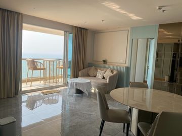 For rent condo the Palm wongamat beach front 2 Beds 99 Sq.m hight floor nice decorated (S03-1966)