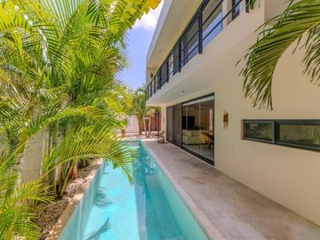 Casa independiente con gran alberca y jardín en La Veleta, Tulum