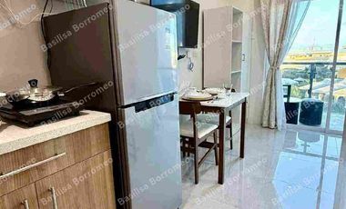 FOR RENT: STYLISH FULLY-FURNISHED STUDIO w/ BALCONY & PARKING at PHP30,000/MONTH