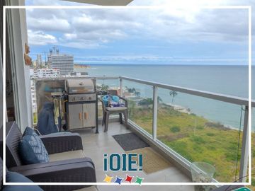 Departamento con Vista al Mar en Edificio Arrecife, Pedro Balda – Manta