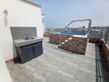 Punta Hermosa - TRIPLEX PENTHOUSE Frente a Parque de 3dorm + 2cocheras + Piscina + 3balcones