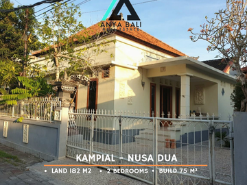 Dijual Rumah 2 Kamar Tidur Unfurnished lokasi dalam Perumahan di Nusa Dua Bali