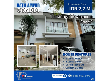 Rumah Nyaman + Aman 24 Jam di Batu Ampar Condet 351