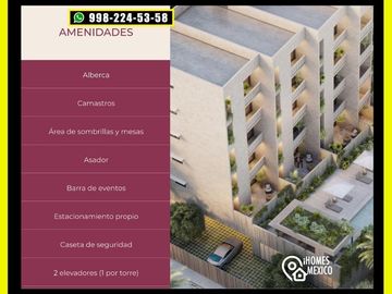 Departamento en Pre-Venta desde $2 Millones  Cerca Av. Fonatur