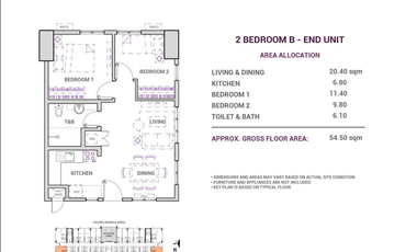 2 BEDROOM FOR RENT IN CAMDEN PLACE