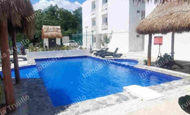 RENTO DEPARTAMENTO AMUEBLADO CERCA DEL CENTRO DE TULUM CON AREAS COMUNES