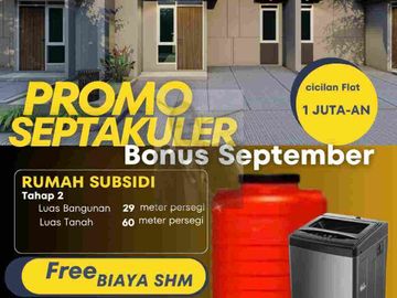 Rumah dekat BSD Serpong cuma 5 menit ke Stasiun Angsuran flat 1 jutaan