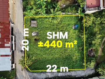 Ke Jl. Sudirman 340-an m, Tanah Dijual: SHM
