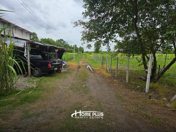 ที่ดินติดถนนคลองสิบใกล้สถานีตำรวจภูธรหนองเสือ ตำบลบึงบา อำเภอหนองเสือ ปทุมธานี เนื้อที่ 2 ไร่