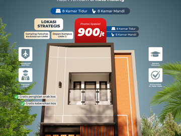 RUMAH KOS 8 KT & 8 KM BELAKANG UMM KOTA MALANG